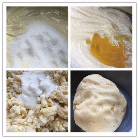 酥皮奶黄月饼步骤6-9