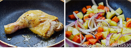 法式烤<a href=/shicai/rouqin/JiTui/index.html target=_blank><u>鸡腿</u></a>步骤5-6