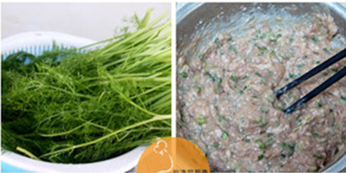 <a href=/shicai/shucai/HuiXiang/index.html target=_blank><u>茴香</u></a><a href=/shicai/rouqin/ZhuRou/index.html target=_blank><u>猪肉</u></a>馅饼步骤1-2