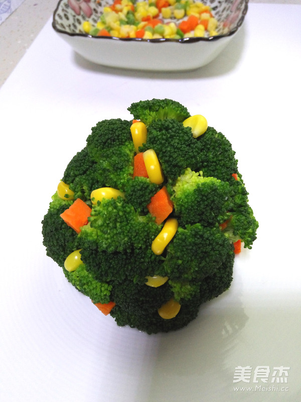 #圣诞节#圣诞树沙拉的做法