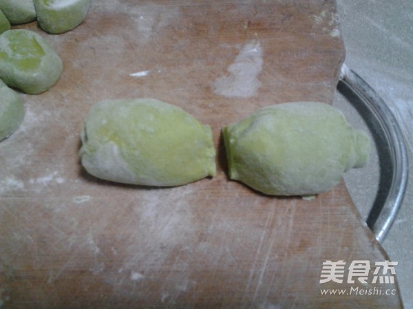 绿玫瑰馒头的做法