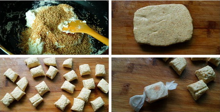 手工牛轧糖步骤4-6