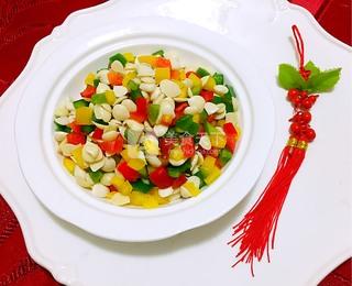 凉拌<a href=/shicai/guopin/XingRen/index.html target=_blank><u><a href=/shicai/guopin/Xing/index.html target=_blank><u>杏</u></a>仁</u></a>彩椒