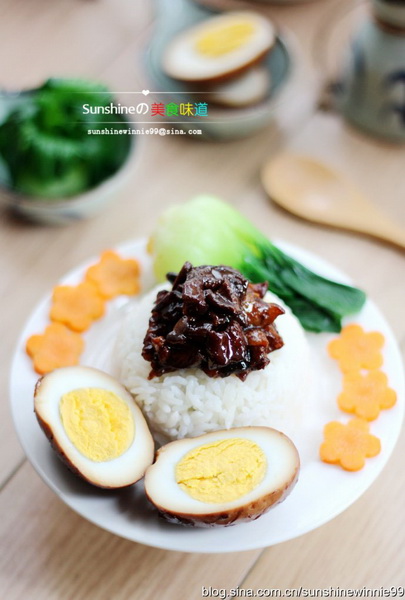 秘制卤肉饭的做法