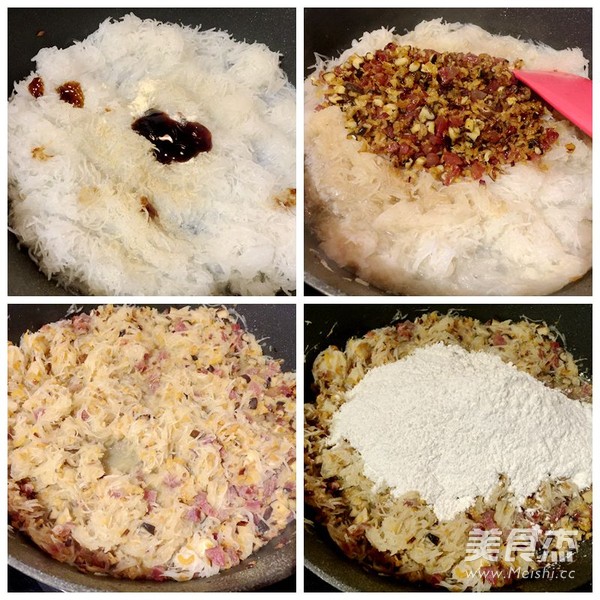 腊味<a href=/shicai/shucai/LuoBo/index.html target=_blank><u>萝卜</u></a>糕的做法