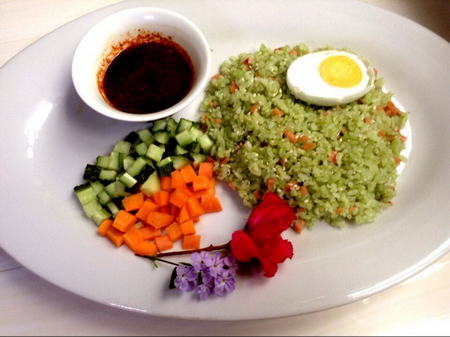 翡翠炒饭的做法