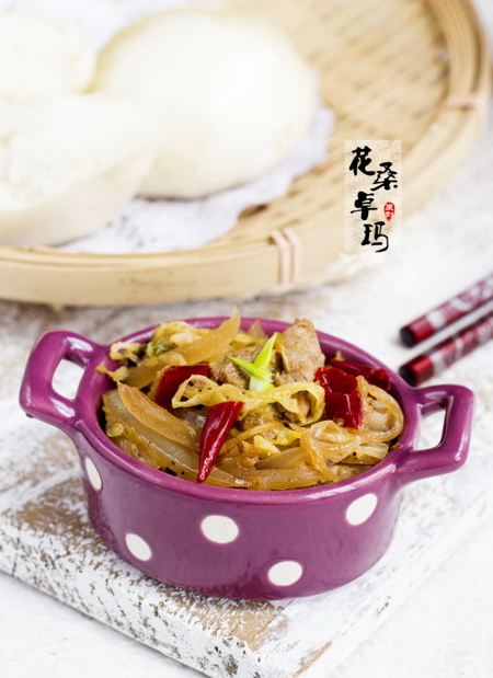 酸菜炒肉的做法