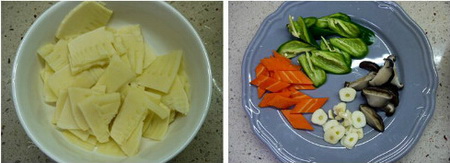 <a href=/shicai/shucai/DongSun/index.html target=_blank><u>冬笋</u></a>炒肉片步骤1-2