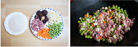 <a href=/shicai/shucai/WanDou/index.html target=_blank><u>豌豆</u></a>饭步骤1-2