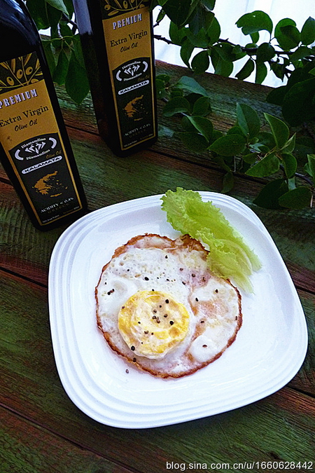 橄榄油煎蛋的做法