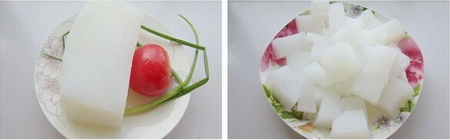 <a href=/shicai/shucai/XiHongShi/index.html target=_blank><u>西红柿</u></a>炒凉粉步骤1-2