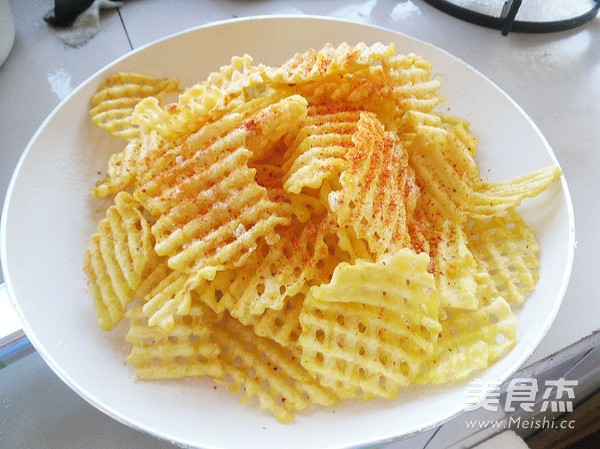 酥脆薯片的做法