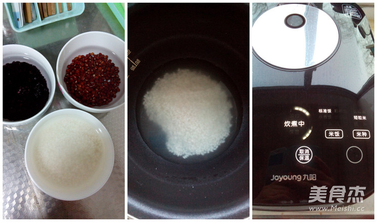 坚果双色<a href=/shicai/mimian/NuoMi/index.html target=_blank><u>糯米</u></a>糕的做法