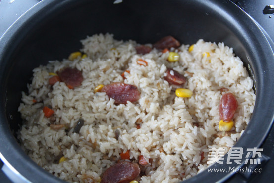 #苏泊尔•蒸汽球釜# 香喷喷De七彩焖饭的做法