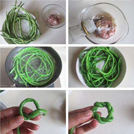 豆结肉丸步骤1-6