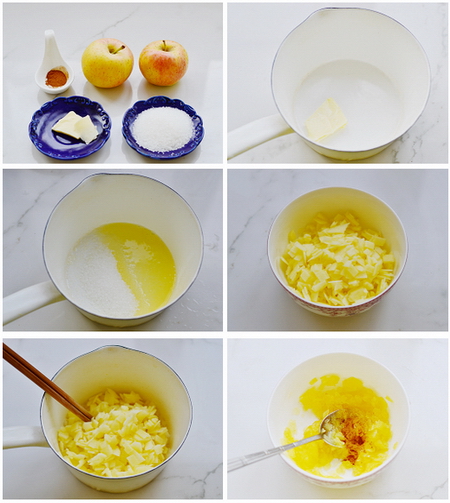 <a href=/shicai/guopin/PingGuo/index.html target=_blank><u>苹果</u></a>肉桂<a href=/shicai/mimian/TuSi/index.html target=_blank><u>吐司</u></a>步骤1-6