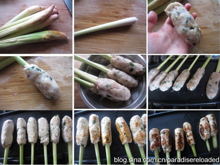 香茅棒棒鸡烤串步骤4