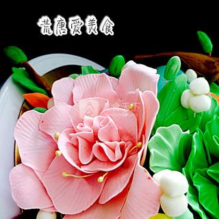 鸟语花香翻糖蛋糕