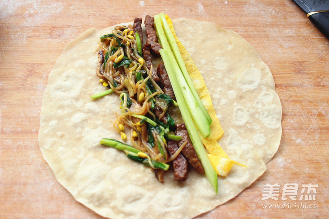 河南烙馍卷菜的做法