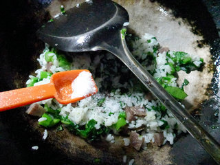 腊肠菜芯炒饭