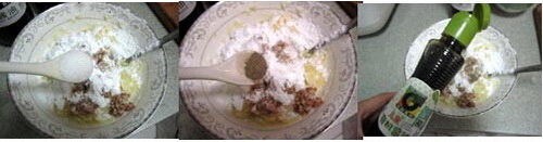 肉沫<a href=/shicai/shucai/TuDou/index.html target=_blank><u>土豆</u></a>饼步骤4-6