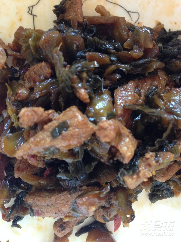 雪菜肉丝拌面的做法