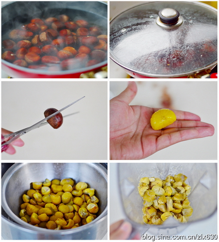 <a href=/shicai/shucai/BanLi/index.html target=_blank><u>板栗</u></a>月饼步骤1-6