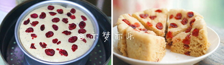 红糖<a href=/shicai/guopin/ManYueMei/index.html target=_blank><u>蔓越莓</u></a>发糕步骤7-8