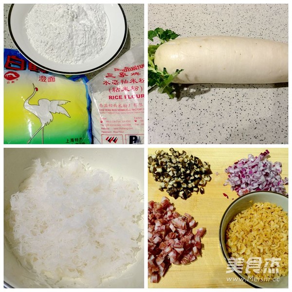 腊味<a href=/shicai/shucai/LuoBo/index.html target=_blank><u>萝卜</u></a>糕的做法