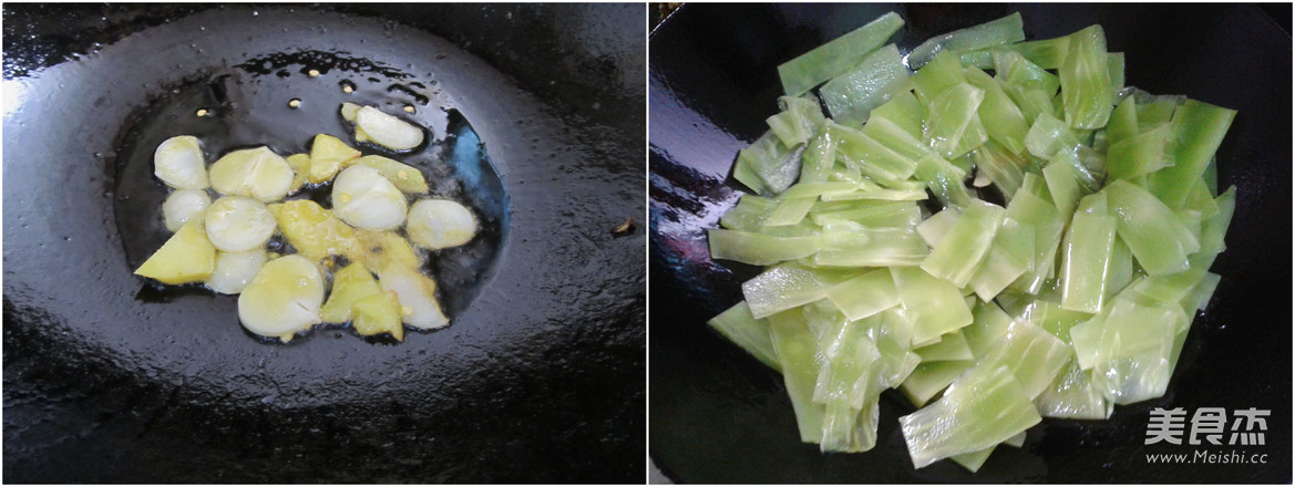 清炒<a href=/shicai/shucai/WoSun/index.html target=_blank><u>莴笋</u></a>片的做法