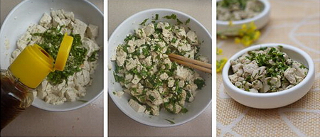 <a href=/shicai/shucai/XiangChun/index.html target=_blank><u>香椿</u></a>拌<a href=/shicai/mimian/DouFu/index.html target=_blank><u>豆腐</u></a>步骤7-9