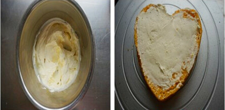 心形水果蛋糕步骤1-2