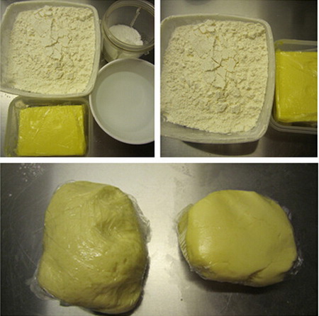 莲蓉馅蛋黄酥步骤1