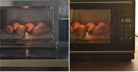 电烤箱版烤<a href=/shicai/shucai/HongShu/index.html target=_blank><u>红薯</u></a>步骤3-4