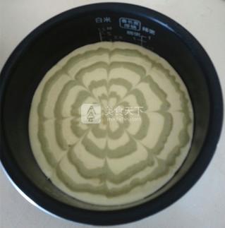电饭煲抹茶花蛋糕