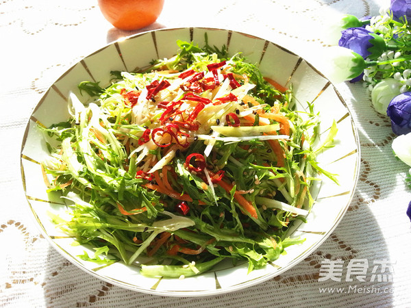 凉拌<a href=/shicai/shucai/KuJv/index.html target=_blank><u>苦苣</u></a>的做法