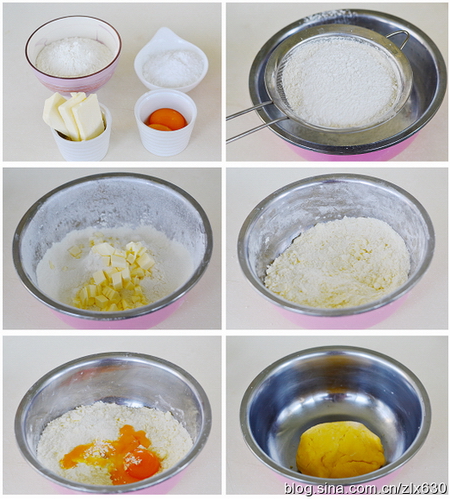 白<a href=/shicai/guopin/Tao/index.html target=_blank><u>桃</u></a>薄荷塔步骤1-6