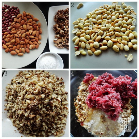 玫瑰坚果酥步骤1-4