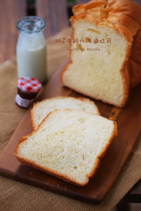 (图文)100%中种北海道<a href=/shicai/mimian/TuSi/index.html target=_blank><u>吐司</u></a>的做法