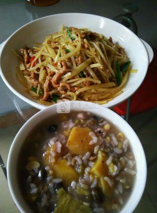 炒瘦肉<a href=/shicai/shucai/TuDou/index.html target=_blank><u>土豆</u></a>丝