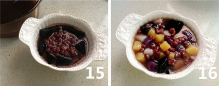 <a href=/shicai/mimian/HongDou/index.html target=_blank><u>红豆</u></a>仙草芋圆步骤15-16