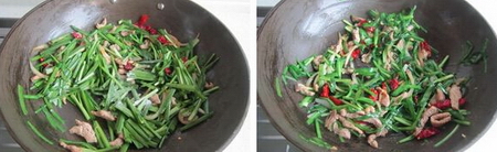 <a href=/shicai/shucai/JiuCai/index.html target=_blank><u>韭菜</u></a>辣皮子炒肉步骤3