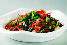 <a href=/shicai/shucai/JiuCai/index.html target=_blank><u>韭菜</u></a>炒河虾
