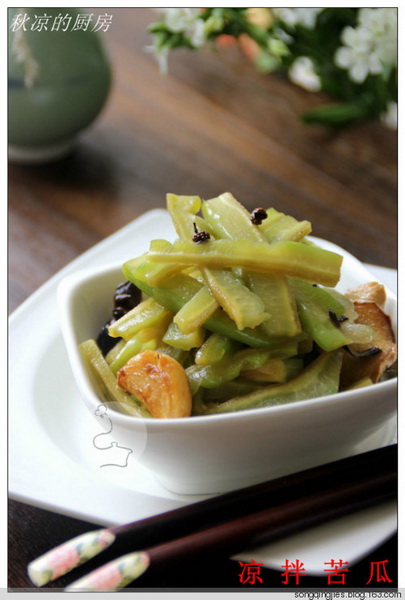 (图)凉拌<a href=/shicai/shucai/KuGua/index.html target=_blank><u>苦瓜</u></a>