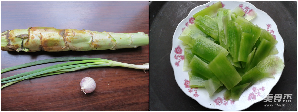 清炒<a href=/shicai/shucai/WoSun/index.html target=_blank><u>莴笋</u></a>片的做法