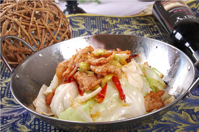 干锅手撕包菜的做法3