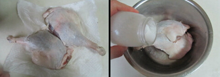 秘制烤<a href=/shicai/rouqin/YaTui/index.html target=_blank><u>鸭腿</u></a>步骤1-2