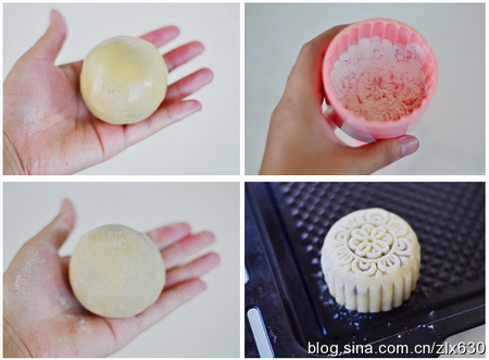 <a href=/shicai/shucai/ZiShu/index.html target=_blank><u>紫薯</u></a>蛋黄月饼步骤19-25