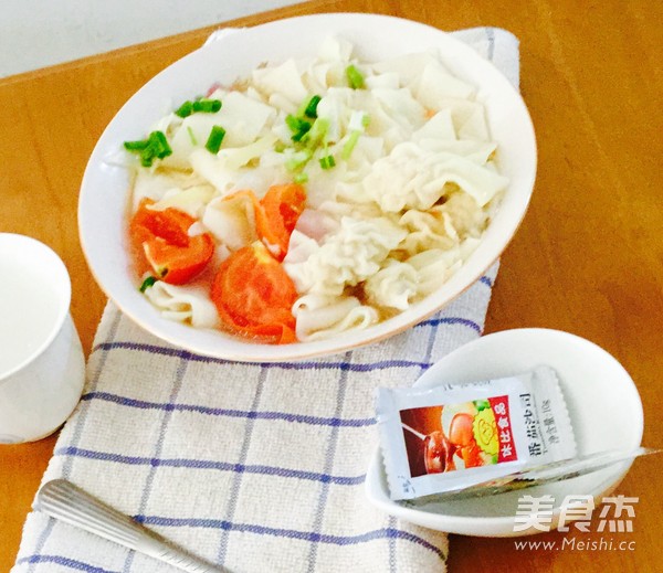 番茄云吞面的做法