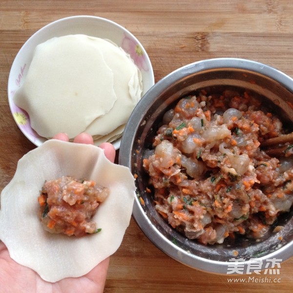 虾仁烧卖的做法